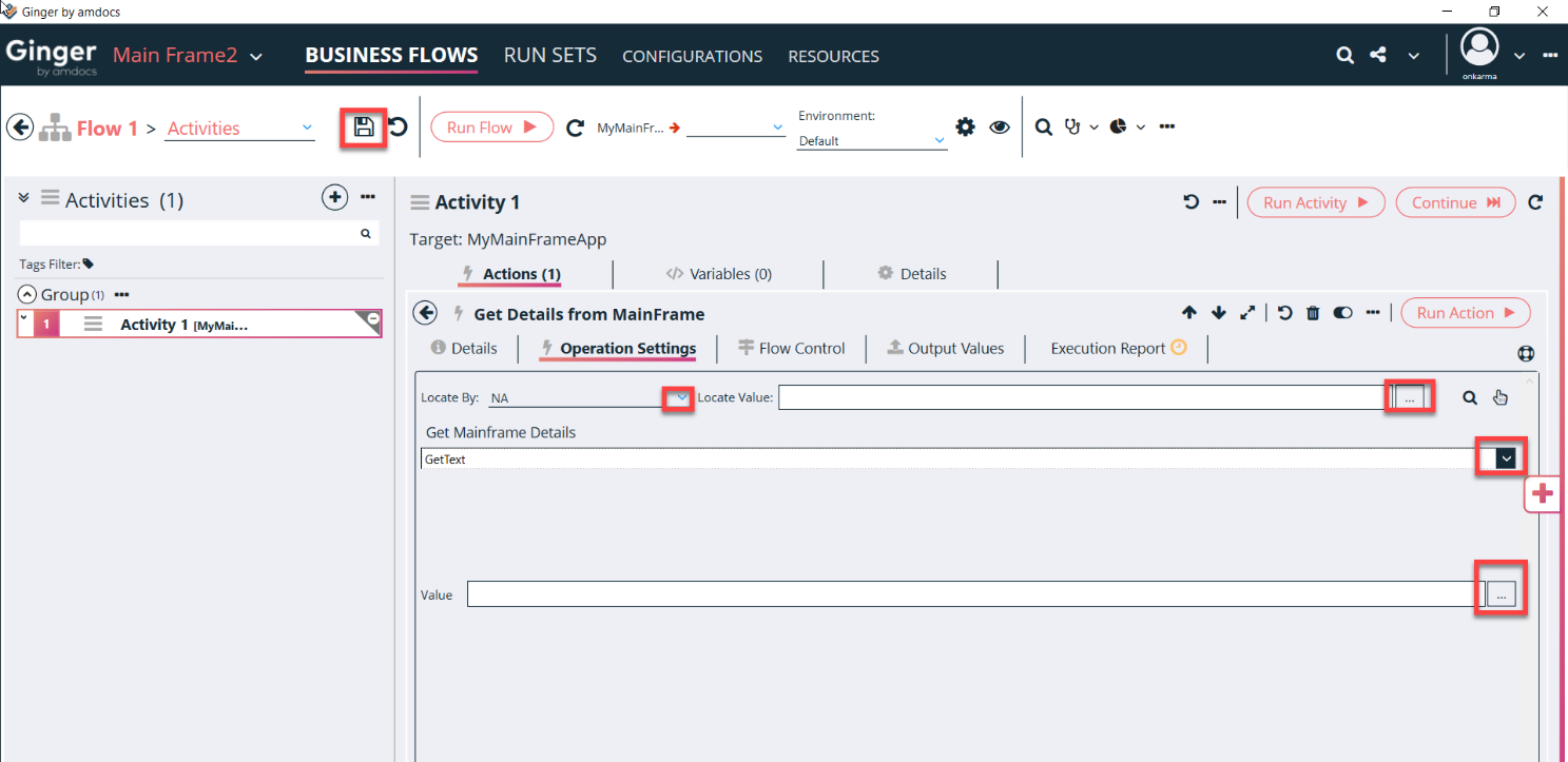 Get Details from MainFrame Action