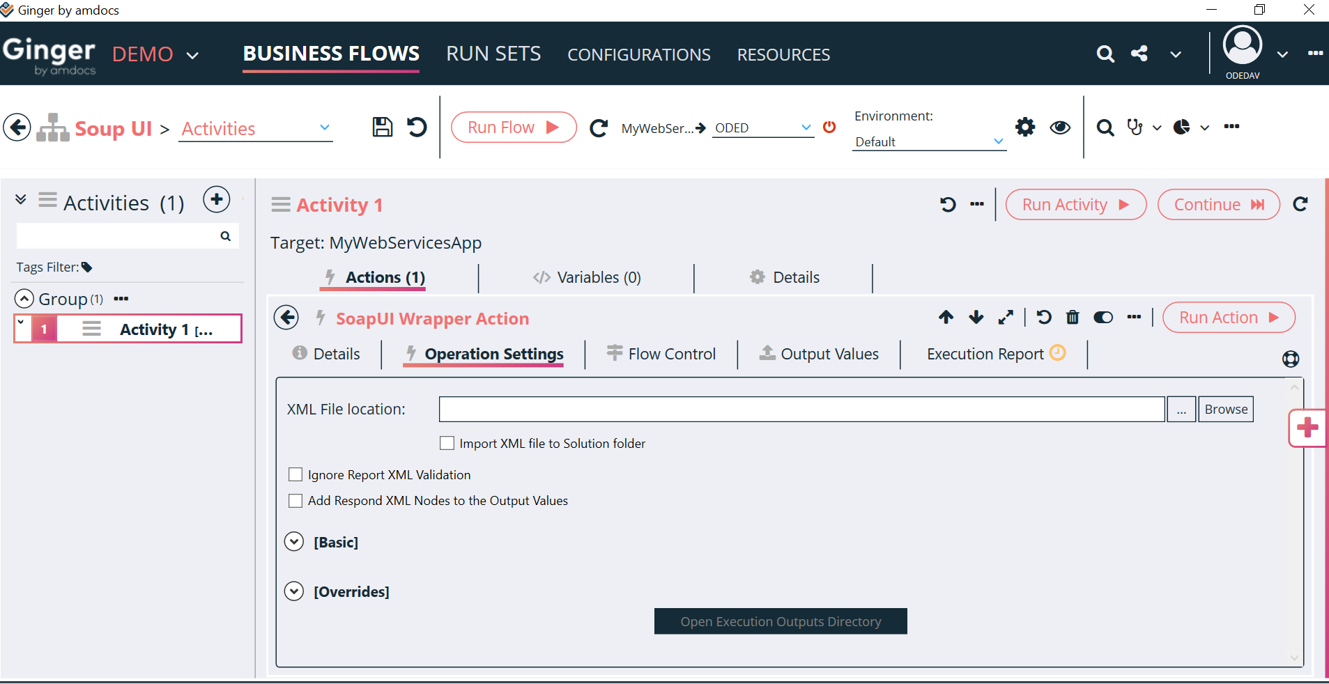 Web API Action- SoapUI Wrapper & Rest