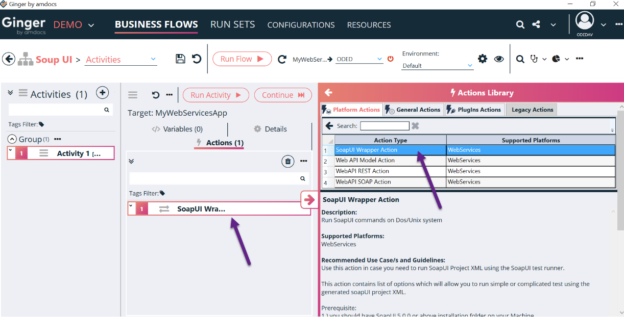 Web API Action- SoapUI Wrapper & Rest