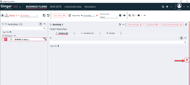 Launch Java Application Action